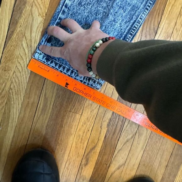 Vintage Acid Washed Orange Tab Levis Jeans Sz 34 x 32 - Picture 8 of 10